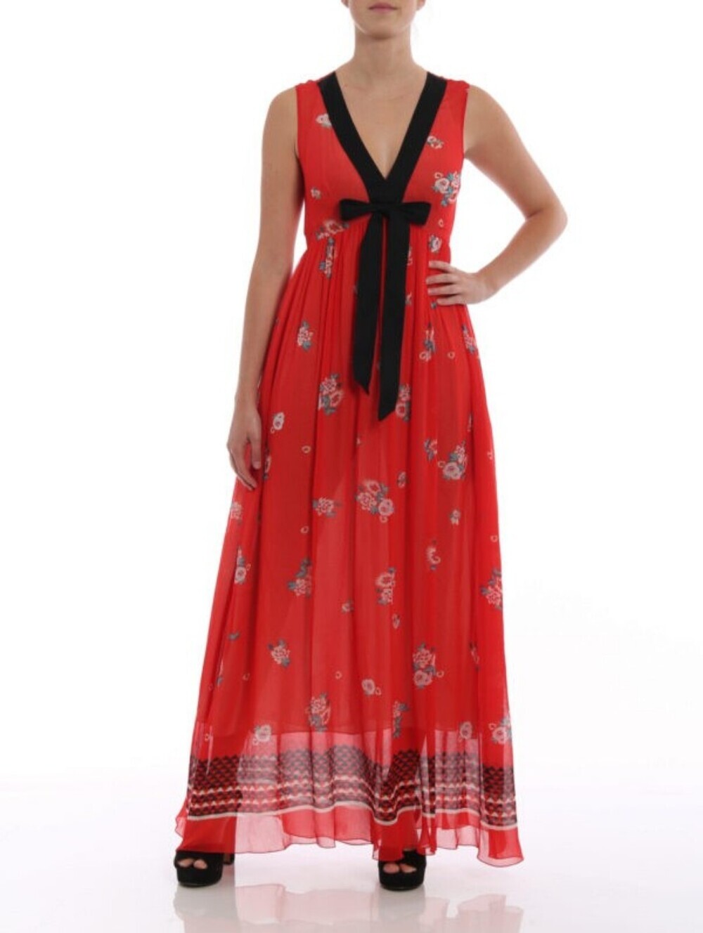 Philosophy di Lorenzo SerafiniPrinted crepe empire long dress size 4 BNWT
